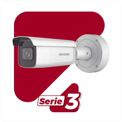 Bala IP 4 Megapixel / Lente Mot. 7 a 35 mm / 80 mts IR EXIR / Exterior IP67 / IK10 / WDR 120 dB / PoE + / AcuSense / Videoanaliticos Integrados / MicroSD