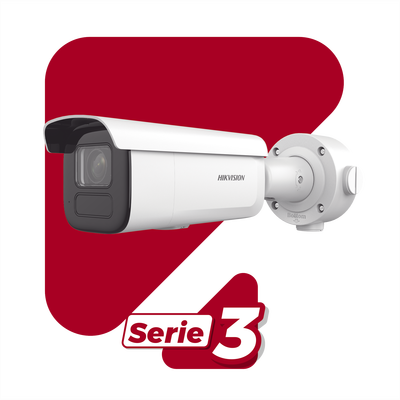 Bala IP 6 Megapixel / Lente Mot. 2.7 a 13.5 mm / 60 mts IR EXIR / Exterior IP67 / IK10 / ACUSENSE / DARKFIGHTER / Captura Facial / PoE+ / Micro SD / Audio y Alarmas I/O