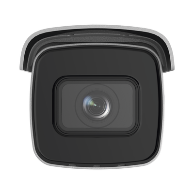 Bala IP 8 Megapixel (4K) / Lente Mot. 2.7 a 13.5 mm / 60 mts IR EXIR / Exterior IP66 / IK10 / ACUSENSE / DARKFIGHTER / Audio y Alarma I/O / PoE+ / Captura Facial / ONVIF / Micro SD