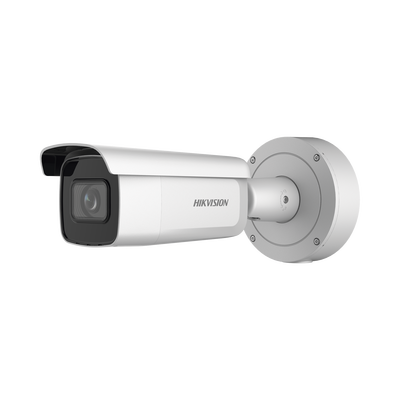 Bala IP 8 Megapixel (4K) / Lente Mot. 2.7 a 13.5 mm / 60 mts IR EXIR / Exterior IP66 / IK10 / ACUSENSE / DARKFIGHTER / Audio y Alarma I/O / PoE+ / Captura Facial / ONVIF / Micro SD