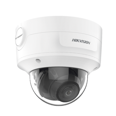 Domo IP 4 Megapixel / Lente Mot. 2.7 a 13.5 mm / 40 mts IR EXIR / Exterior IP66 / IK10 / ACUSENSE / DARKFIGHTER / Audio y Alarma I/O / PoE+ / Captura Facial / ONVIF / Micro SD