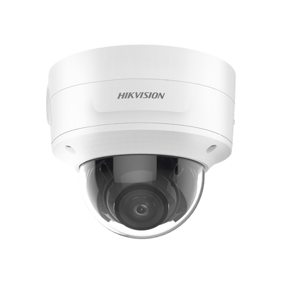 Domo IP 4 Megapixel / Lente Mot. 2.7 a 13.5 mm / 40 mts IR EXIR / Exterior IP66 / IK10 / ACUSENSE / DARKFIGHTER / Audio y Alarma I/O / PoE+ / Captura Facial / ONVIF / Micro SD