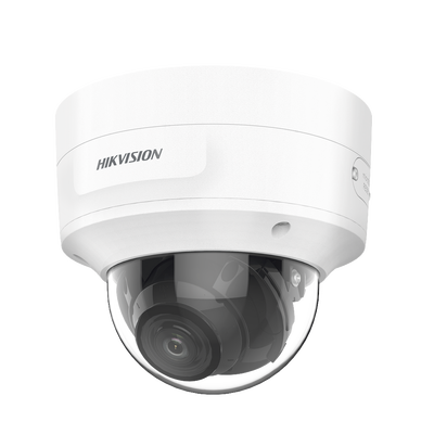 Domo IP 4 Megapixel / Lente Mot. 2.7 a 13.5 mm / 40 mts IR EXIR / Exterior IP66 / IK10 / ACUSENSE / DARKFIGHTER / Audio y Alarma I/O / PoE+ / Captura Facial / ONVIF / Micro SD