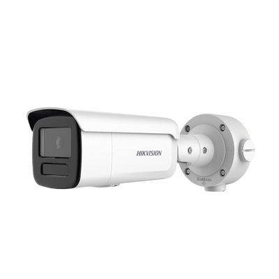 Bala IP 4 Megapixel / Lente 4 mm / 90 mts IR EXIR / Anticorrosión / DARKFIGHTER / IP67 / PoE / ACUSENSE (Filtro de Falsas Alarmas) / WDR 120 dB / ONVIF / Micro SD