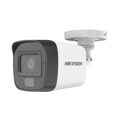 Bala TURBOHD 2 Megapixel (1080p) / Lente 2.8 mm / Dual Light (30 mts IR EXIR + 20 mts Luz Blanca) / Micrófono Integrado / Gran Angular 101° / Exterior IP67 / 4 Tecnologías