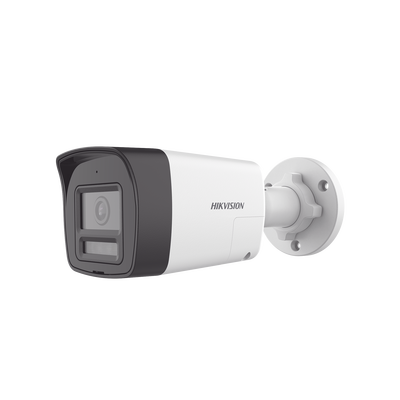 [Audio Bidireccional + Dual Light + ColorVu] Bala TURBOHD 2 Megapixel (1080p) / Lente 2.8 mm / 30 mts IR EXIR + 20 mts Luz Blanca / Micrófono y Bocina Integrado / Exterior IP67 / Metal / dWDR