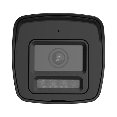 [Audio Bidireccional + Dual Light + ColorVu] Bala TURBOHD 4K (8 Megapixel) / Lente 2.8 mm / 30 mts IR EXIR + 20 mts Luz Blanca / Micrófono y Bocina Integrado / Exterior IP67 / Metal / dWDR