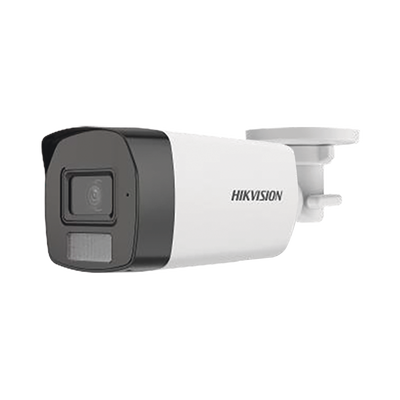 Bala TURBOHD 3K (5 Megapixel) / Lente 2.8 mm / Dual Light (40 mts IR + 40 mts Luz Blanca) / Micrófono Integrado / Exterior IP67 / dWDR / 4 Tecnologías