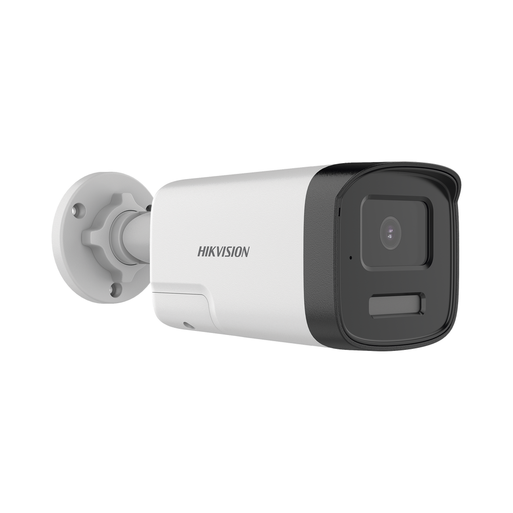 [Audio Bidireccional + Dual Light + ColorVu] Bala TURBOHD 4K (8 Megapixel) / Lente 2.8 mm / 40 mts IR EXIR + 40 mts Luz Blanca / Micrófono y Bocina Integrado / Exterior IP67 / Metal / dWDR