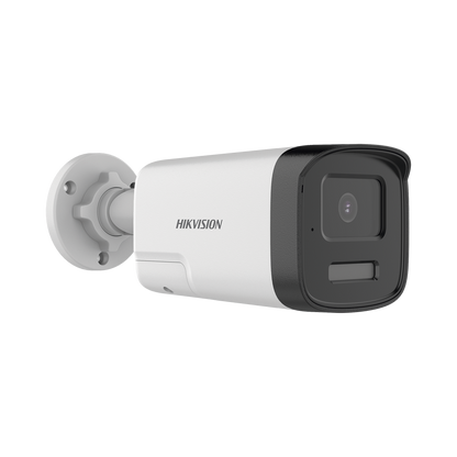 [Audio Bidireccional + Dual Light + ColorVu] Bala TURBOHD 4K (8 Megapixel) / Lente 2.8 mm / 40 mts IR EXIR + 40 mts Luz Blanca / Micrófono y Bocina Integrado / Exterior IP67 / Metal / dWDR