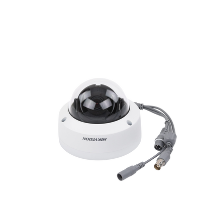 Domo TURBOHD 2 Megapixel (1080p) / Lente 2.8 mm / 30 mts IR EXIR / TVI-AHD-CVI-CVBS / IK10 / IP67 / WDR 120 dB / Ultra Baja Iluminación / Metal