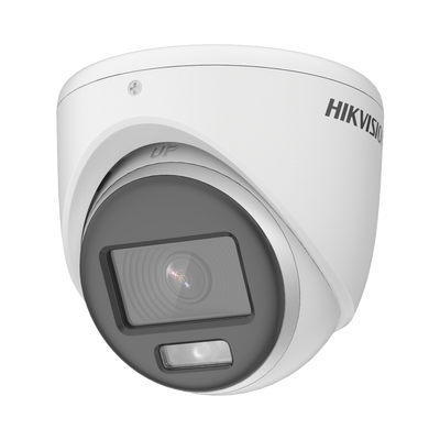 Turret TURBOHD 2 Megapixel (1080p) / Lente 2.8 mm / Dual Light (20 mts IR + 20 mts Luz Blanca) / ColorVu / Exterior IP67 / dWDR / Micrófono Integrado