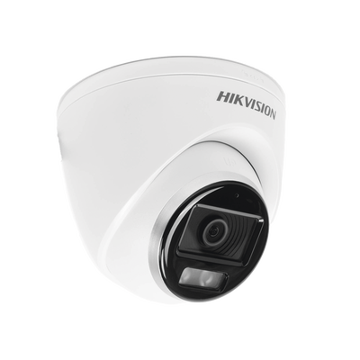 Turret TURBOHD 3K (5 Megapixel) / Micrófono Integrado / Lente 3.6 mm / Imagen a Color 24/7 (ColorVu) / 40 mts Luz Blanca / Exterior IP67 / dWDR / 4 Tecnologías