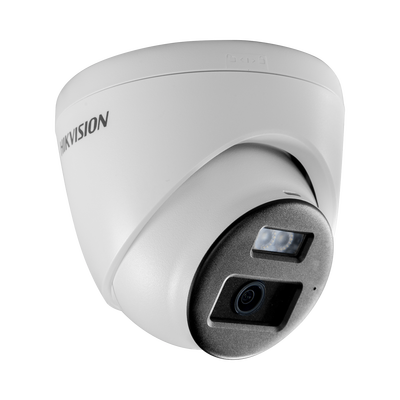 [Audio Bidireccional + Dual Light + ColorVu] Turret TURBOHD 2 Megapixel (1080p) / Lente 2.8 mm / 40 mts IR EXIR + 40 mts Luz Blanca / Micrófono y Bocina Integrado / Exterior IP67 / dWDR