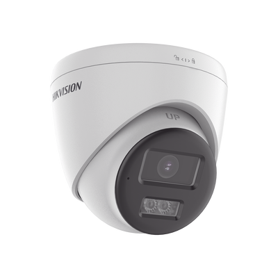 [Audio Bidireccional + Dual Light + ColorVu] Turret TURBOHD 2 Megapixel (1080p) / Lente 2.8 mm / 40 mts IR EXIR + 40 mts Luz Blanca / Micrófono y Bocina Integrado / Exterior IP67 / dWDR