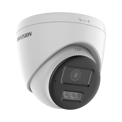 [Audio Bidireccional + Sirena & Estrobo + Dual Light + ColorVu] Turret TURBOHD 4K (8 Megapixel)  / Lente 2.8 mm / 40 mts IR EXIR + 40 mts Luz Blanca / Sirena / Micrófono y Bocina Integrado / Exterior IP67 / dWDR