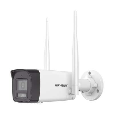 Bala IP 4 Megapixel / Lente 2.8 mm / Dual Light (30 mts IR + 30 mts Luz Blanca) / Wi-Fi / ACUSENSE /  Audio Bidireccional (Micrófono y Bocina) / IP66 / dWDR / Micro SD