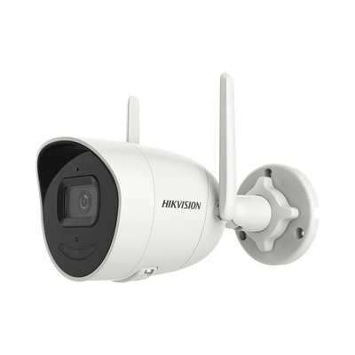 Bala IP 4 Megapixel / Lente 2.8 mm / 30 mts IR / Exterior IP66 / Wi-Fi / WDR 120 dB / H.265 / Micrófono y Bocina Interconstruido / MicroSD