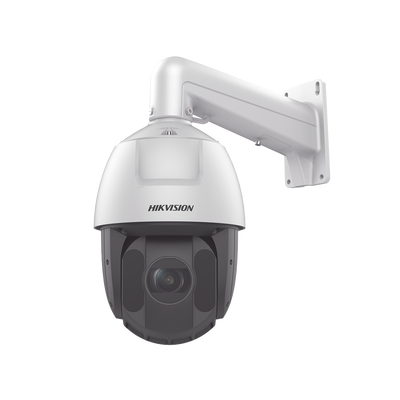 Domo PTZ IP 4 Megapixel / 25X Zoom / 150 mts IR / DARKFIGHTER / Exterior IP66 / WDR 120 dB / PoE+ / Entrada y Salida de Audio y Alarmas / MicroSD