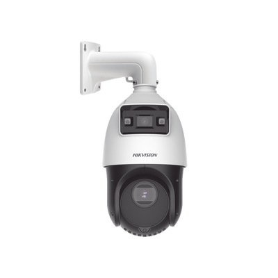 [TandemVu] Domo PTZ IP 4 Megapixel con Cámara Fija 4 Megapixel / 15X Zoom / 100 mts IR / IP66 / ACUSENSE / PoE+ / Entrada-Salida de Audio y Alarma / Ultra Baja Iluminación / MicroSD