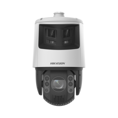 [TandemVu] Domo PTZ IP 4 Megapixel con Cámara Panoramica 6 Megapixel / 32X Zoom / 200 mts IR / 30 mts Luz Blanca / ACUSENSE / IP66 / Alerta Audible y Luz Estroboscopica / Hi-PoE / I/O Alarmas / Ultra Baja Iluminación / Micro SD