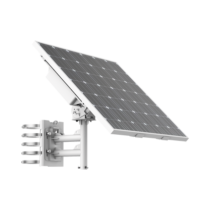 Kit Solar de alimentación / Panel Solar / Batería de Respaldo de Litio 360 Wh / 2 Salidas de 12 Vcd / Accesorios de Instalación / Uso en Exterior IP66