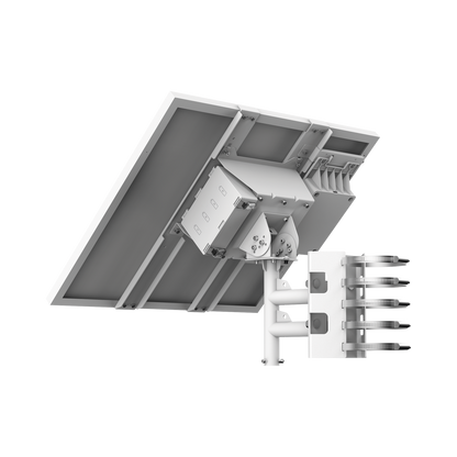 Kit Solar de alimentación / Panel Solar / Batería de Respaldo de Litio 360 Wh / 2 Salidas de 12 Vcd / Accesorios de Instalación / Uso en Exterior IP66