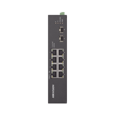 Switch Industrial No Administrable Gigabit / 6 Puertos Gigabit PoE+ (30 W) + 2 Puertos Gigabit PoE++ (60 W) / 2 Puertos SFP / 120 W Total / 48 a 57 VCD / Ideal para Proyectos