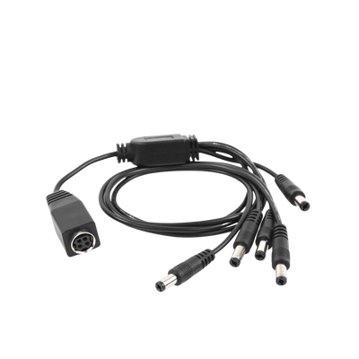 Cable con 5 Vías para Alimentar 4 Cámaras TURBOHD y DVR TURBOHD epcom / HIKVISION