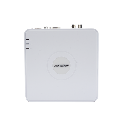 DVR 4 Canales TurboHD + 1 Canal IP / 2 Megapixel (1080p) Lite / Acusense Lite (Evita Falsas Alarmas) / Audio por Coaxitron / 1 Bahia de Disco Duro / H.265+ / Salida de Vídeo Full HD