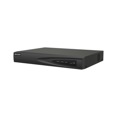 NVR 8 Megapixel (4K) (Compatible con Cámaras ACUSENSE) / 4 canales IP / 4 Puertos PoE+ / 1 Bahía de Disco Duro / Salida de Vídeo en 4K