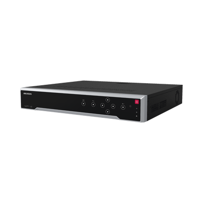 [Doble Poder de Decodificación] NVR 32 Megapixel (8K) / 16 Canales IP / 16 Puertos PoE+ / AcuSense / ANPR / Conteo de Personas / Heat Map / 4 Bahías de Disco Duro  / HDMI en 8K / Soporta POS / Alarmas I/O