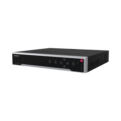 [Doble Poder de Decodificación] NVR 32 Megapixel (8K) / 32 Canales IP / 16 Puertos PoE+ / AcuSense / ANPR / Conteo de Personas / Heat Map / 4 Bahías de Disco Duro  / HDMI en 8K / Soporta POS / Alarmas I/O