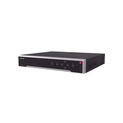 [Doble Poder de Decodificación] NVR 32 Megapixel (8K) / 32 Canales IP / 24 Puertos PoE+ / AcuSense / ANPR / Conteo de Personas / Heat Map / 4 Bahías de Disco Duro  / HDMI en 8K / Soporta POS / Alarmas I/O