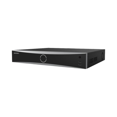 NVR 12 Megapixel (4K) / 32 canales IP / AcuSense (Evita Falsas Alarmas) / Reconocimiento Facial / 4 Bahías de Disco Duro /  HDMI en 4K / Alarmas I/O