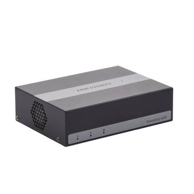 DVR 2 Megapíxel (1080p) Lite / 4 Canales TurboHD + 1 Canal IP / 15 Días de Grabación / Unidad de Estado Solido Incluido / H.265+ / Acusense Lite (Evita Falsas Alarmas) / Diseño Ultra Compacto / Extra Silencioso  / eSSD de 300 G