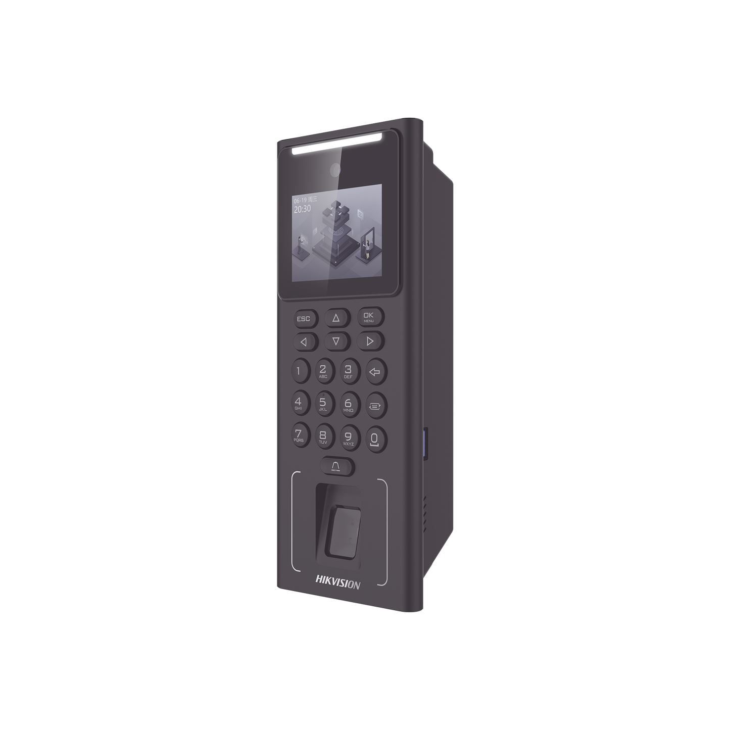 Terminal Facial Min Moe WiFi con Batería de Respaldo / Administrable por Smartphone o Nube /  Acceso y Asistencia / 500 Rostros y Lector de Tarjetas PROX EM / 3,000 Huellas / 3,000 Tarjetas