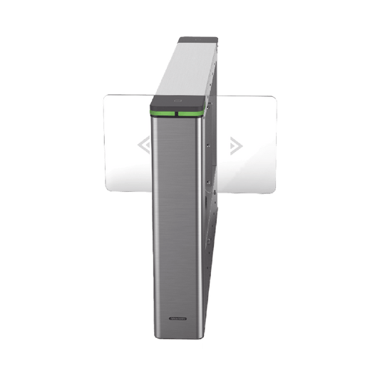 Torniquete Swing CENTRAL para Ampliar Numero de Carriles / Incluye Panel y Lectores de Tarjeta / TCP/IP Administrable por iVMS-4200 (Requiere Torniquete Izquierdo) / Carril de 90 cms / 6,000,000 MCBF / 12 Pares de IR