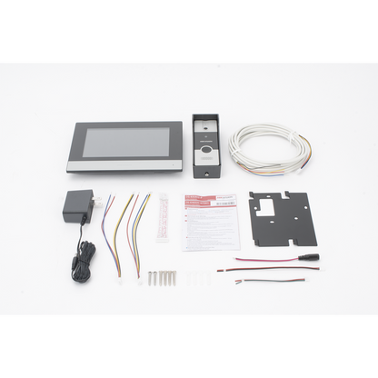 Kit de Videoportero Analógico / IP a 4 Hilos con Función de Llamada a App Hik-Connect / Monitor se Conecta a Internet por Cable o WiFi y por 4 Hilos al Frente de Calle / Expandible a Mas Equipos