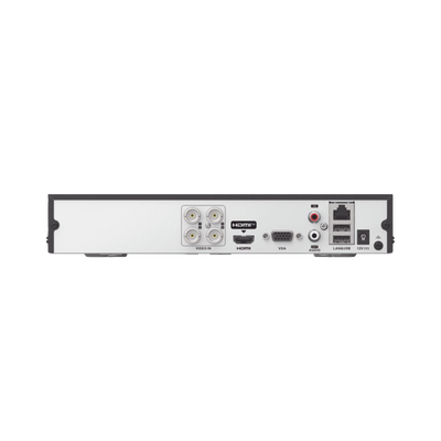 [Audio Bidireccional] DVR 4 Canales TurboHD + 1 Canal IP / 2 Megapixel (1080p) Lite / Acusense Lite (Evita Falsas Alarmas) / Audio por Coaxitron / 1 Bahia de Disco Duro / H.265+ / Salida de Vídeo Full HD