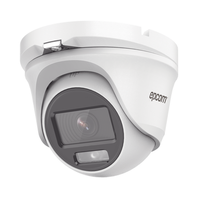Eyeball TURBOHD 2 Megapíxel (1080p) / Lente 2.8 mm / ColorVu / Microfono Integrado / Imagen a Color 24/7 / METAL / Luz Blanca 20 mts / Exterior IP66 / TVI-AHD-CVI-CVBS / dWDR