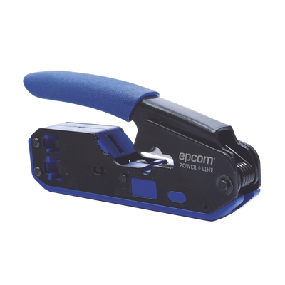 Pinza SLIM para Corte y Terminado de Plugs RJ45/RJ11, Acero al Carbón y Mango Ergonómico.