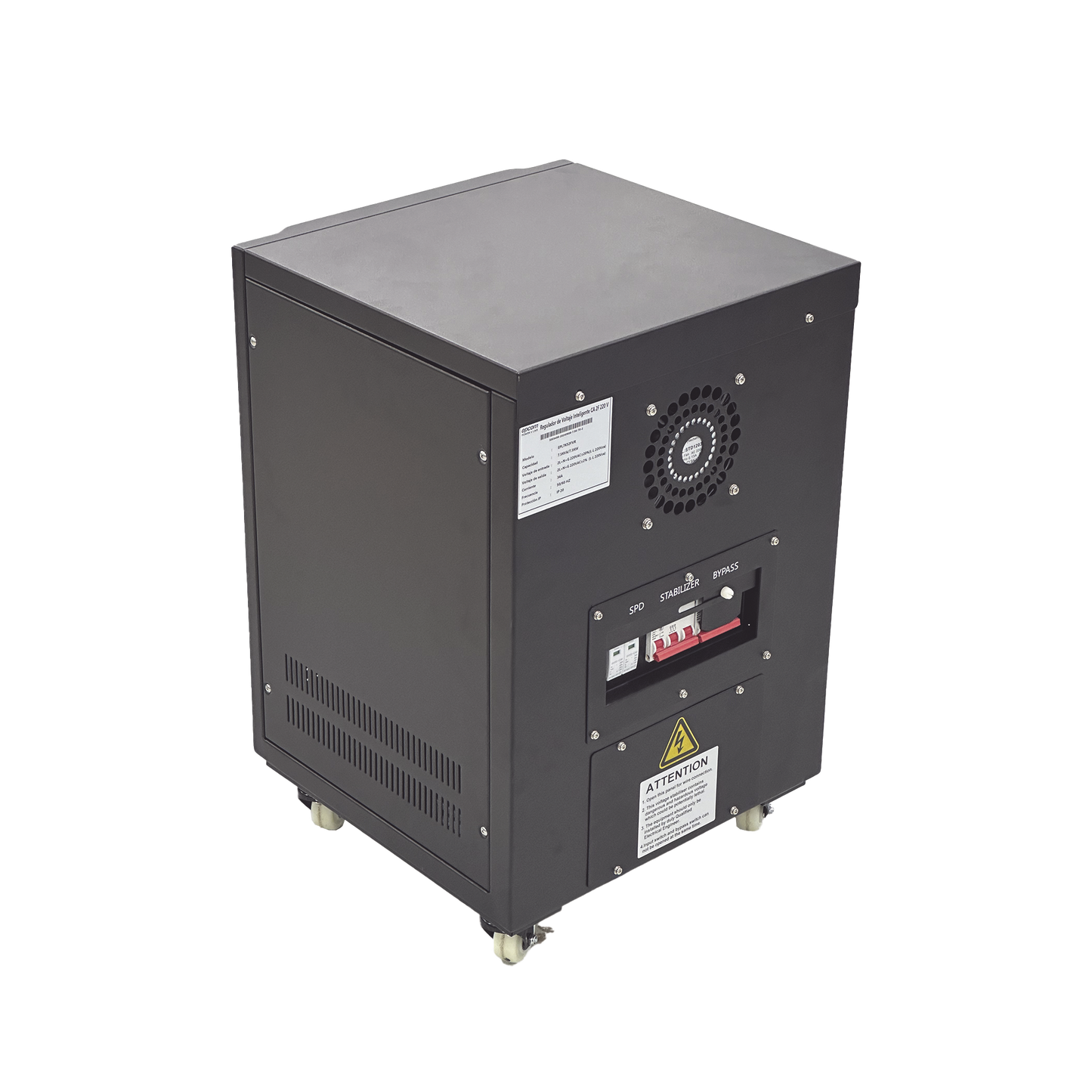 Regulador de Voltaje Industrial 5 kVA/5 kW / Bifásico 220 V