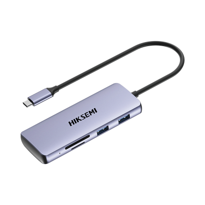 Hub (Adaptador) USB - C / 8 en 1 / 1 Salida HDMI (4K) / 1 Salida USB 2.0 / 3 Salidas USB 3.0 / 1 Salida SD (Memoria SD) / 1 Salida TF (Micro SD) / 1 Entrada USB - C (Carga Rapida / 100 Watts)