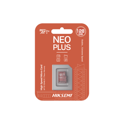 Memoria microSD / Clase 10 de 128 GB / Especializada Para Videovigilancia (Uso 24/7) / Compatibles con cámaras HIKVISION y Otras Marcas / 95 MB/s Lectura / 50 MB/s Escritura