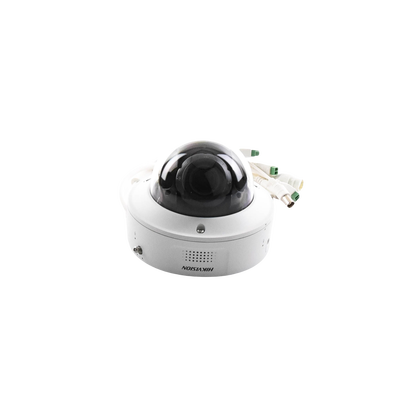 Domo IP 4 Megapixel / Lente Mot. 2.8 a 12 mm / 40 mts IR EXIR / IK10 / IP67 / H.265+ / WDR 140 dB / Captura Facial / DeepinView / Búsqueda por Atributos / Micrófono Integrado / Micro SD