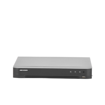 DVR 4 Canales TurboHD + 2 Canales IP / 5 Megapixel Lite - 3K Lite / Acusense (Evita Falsas Alarmas) / Audio por Coaxitron / Reconocimiento de Rostros (Base de Datos) / 1 Bahía de Disco Duro / H.265+ / Salida de Video en Full HD