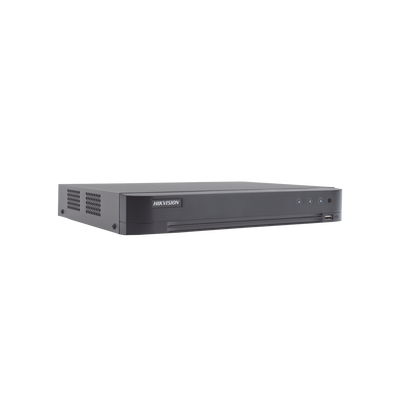 DVR 4 Canales TurboHD + 2 Canales IP / 5 Megapixel Lite - 3K Lite / Acusense (Evista falsas alarmas) / Audio por Coaxitron / 1 Bahía de Disco Duro / Salida de Video en Full HD