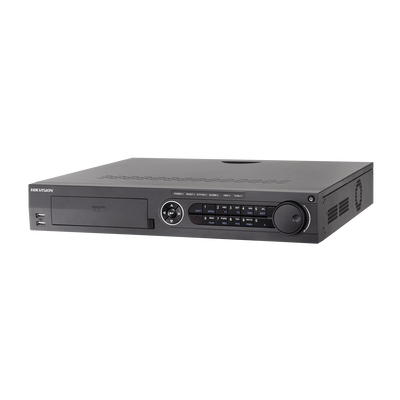 DVR 16 Canales TurboHD + 4 Canales IP / 4 Megapixel / 4 Bahías de Disco Duro / 4 Canales de Audio / Videoanalisis / 16 Entradas de Alarma