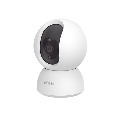 Mini Domo PT IP 2 Megapixel / Lente 4 mm / 10 mts IR / WiFi / Compatible con HiLook Vision App / Uso Residencial / Audio de Dos Vías / Memoria Micro SD / H.265+